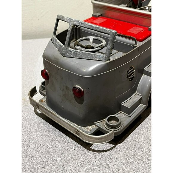 Vintage 1950s 17” Ideal Toy Co Fix It Tow Truck Toy Missing Parts Restoration - Picture 5 of 16